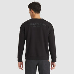 Philadelphia Flyers Fanatics Authentic Pro Road Tri-Blend Sweatshirt - Black | Fanatics Clearance