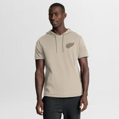 Detroit Red Wings Fanatics Authentic Pro Road Short Sleeve Hoodie - Tan | Fanatics on sale