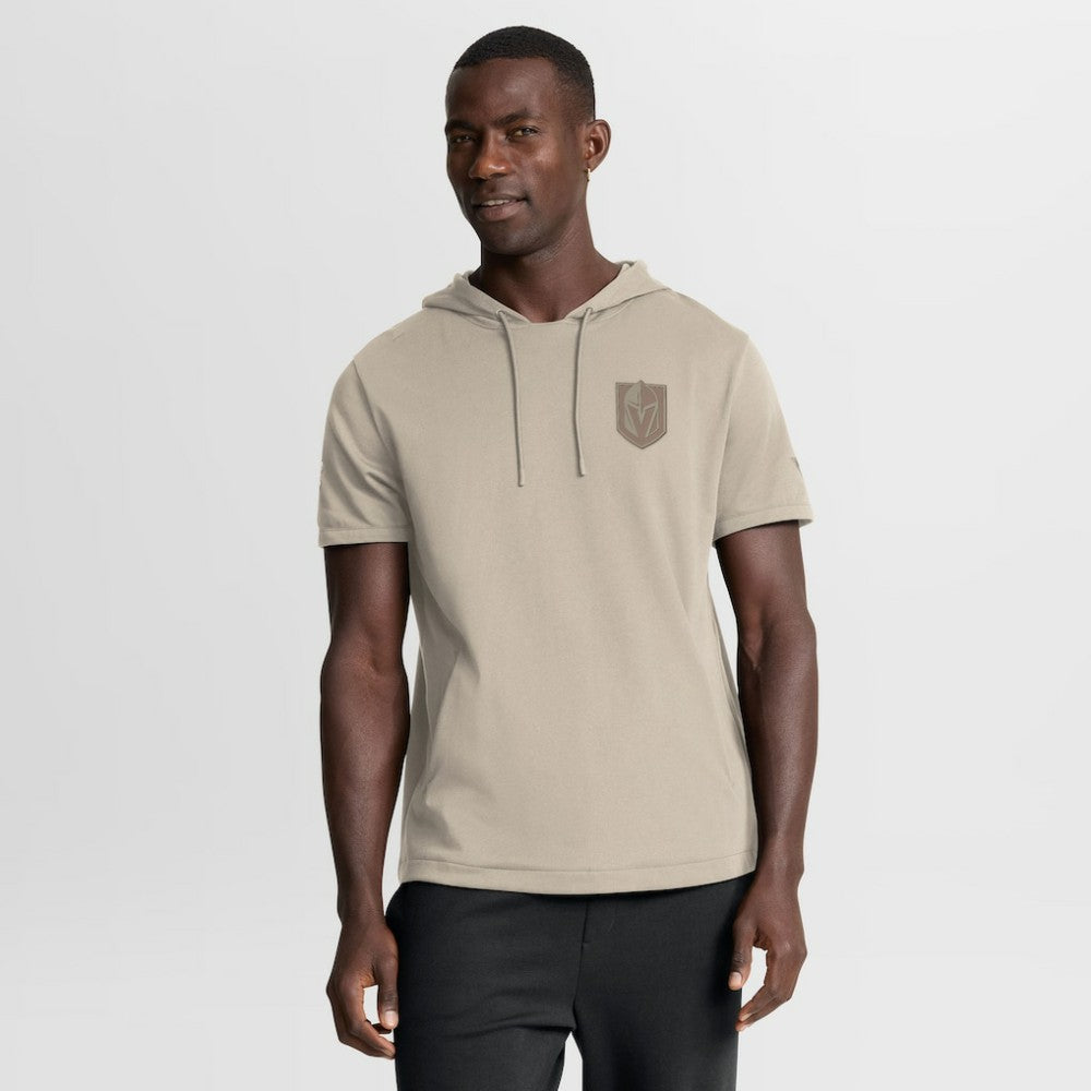Vegas Golden Knights Fanatics Authentic Pro Road Short Sleeve Hoodie - Tan | Fanatics sale