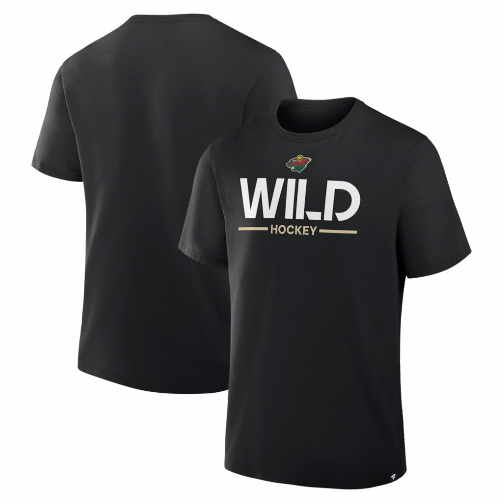 Minnesota Wild Fanatics Authentic Pro Primary T-Shirt - Black | Fanatics Clearance