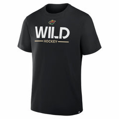 Minnesota Wild Fanatics Authentic Pro Primary T-Shirt - Black | Fanatics Clearance