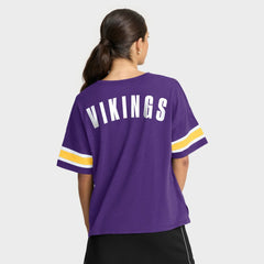 Minnesota Vikings Women's Redzone Curl Route T-Shirt - Purple - Fanatics