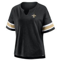 New Orleans Saints Women's Redzone Curl Route T-Shirt - Black - Fanatics