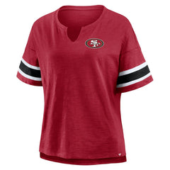 San Francisco 49ers Women's Redzone Curl Route T-Shirt - Scarlet - Fanatics