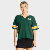 Green Bay Packers Women's Redzone Curl Route T-Shirt - Green - Fanatics