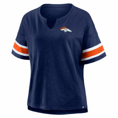 Denver Broncos Women's Redzone Curl Route T-Shirt - Navy - Fanatics