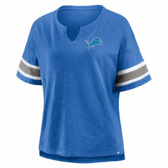 Detroit Lions Women's Redzone Curl Route T-Shirt - Blue - Fanatics