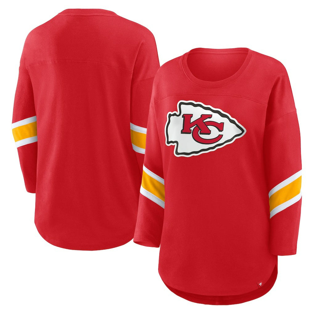 Kansas City Chiefs Women's Redzone 3/4-Sleeve T-Shirt - Red - Fanatics