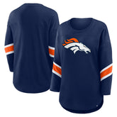 Denver Broncos Women's Redzone 3/4-Sleeve T-Shirt - Navy - Fanatics