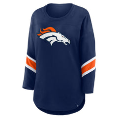 Denver Broncos Women's Redzone 3/4-Sleeve T-Shirt - Navy - Fanatics