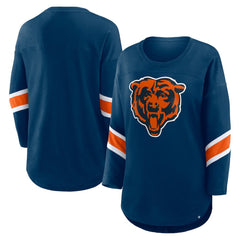Chicago Bears Women's Redzone 3/4-Sleeve T-Shirt - Navy - Fanatics