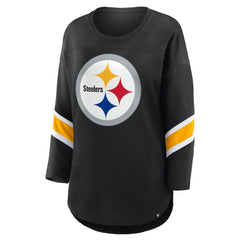 Pittsburgh Steelers Women's Redzone 3/4-Sleeve T-Shirt - Black - Fanatics