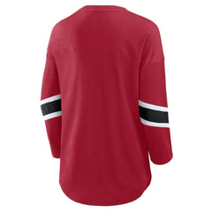 San Francisco 49ers Women's Redzone 3/4-Sleeve T-Shirt - Scarlet - Fanatics