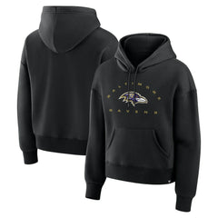 Baltimore Ravens Women's Eligible Receiver Legacy Pullover Hoodie - Black - Fanatics