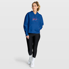 Buffalo Bills Women's Eligible Receiver Legacy Pullover Hoodie - Royal - Fanatics