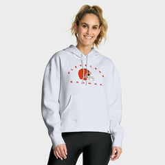 Cleveland Browns Women's Eligible Receiver Legacy Pullover Hoodie - White - Fanatics