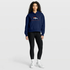Denver Broncos Women's Eligible Receiver Legacy Pullover Hoodie - Navy - Fanatics