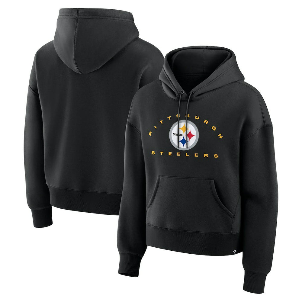 Pittsburgh Steelers Women's Eligible Receiver Legacy Pullover Hoodie - Black - Fanatics