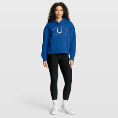 Indianapolis Colts Women's Eligible Receiver Legacy Pullover Hoodie - Royal - Fanatics