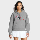 Houston Texans Women's Eligible Receiver Legacy Pullover Hoodie - Heather Gray - Fanatics