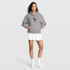 Houston Texans Women's Eligible Receiver Legacy Pullover Hoodie - Heather Gray - Fanatics
