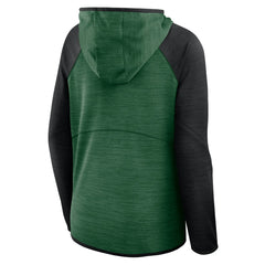 New York Jets Women's Redzone End Around Pass Raglan Full-Zip Hoodie - Green/Black - Fanatics