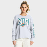 Miami Dolphins Women's Hometown Legacy Long Sleeve T-Shirt - White - Fanatics