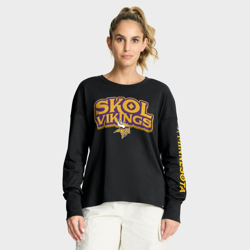 Minnesota Vikings Women's Hometown Legacy Long Sleeve T-Shirt - Black - Fanatics