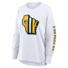 Green Bay Packers Women's Hometown Legacy Long Sleeve T-Shirt - White - Fanatics
