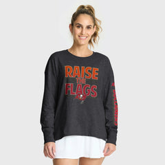 Tampa Bay Buccaneers Women's Hometown Legacy Long Sleeve T-Shirt - Heather Pewter - Fanatics