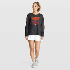 Tampa Bay Buccaneers Women's Hometown Legacy Long Sleeve T-Shirt - Heather Pewter - Fanatics