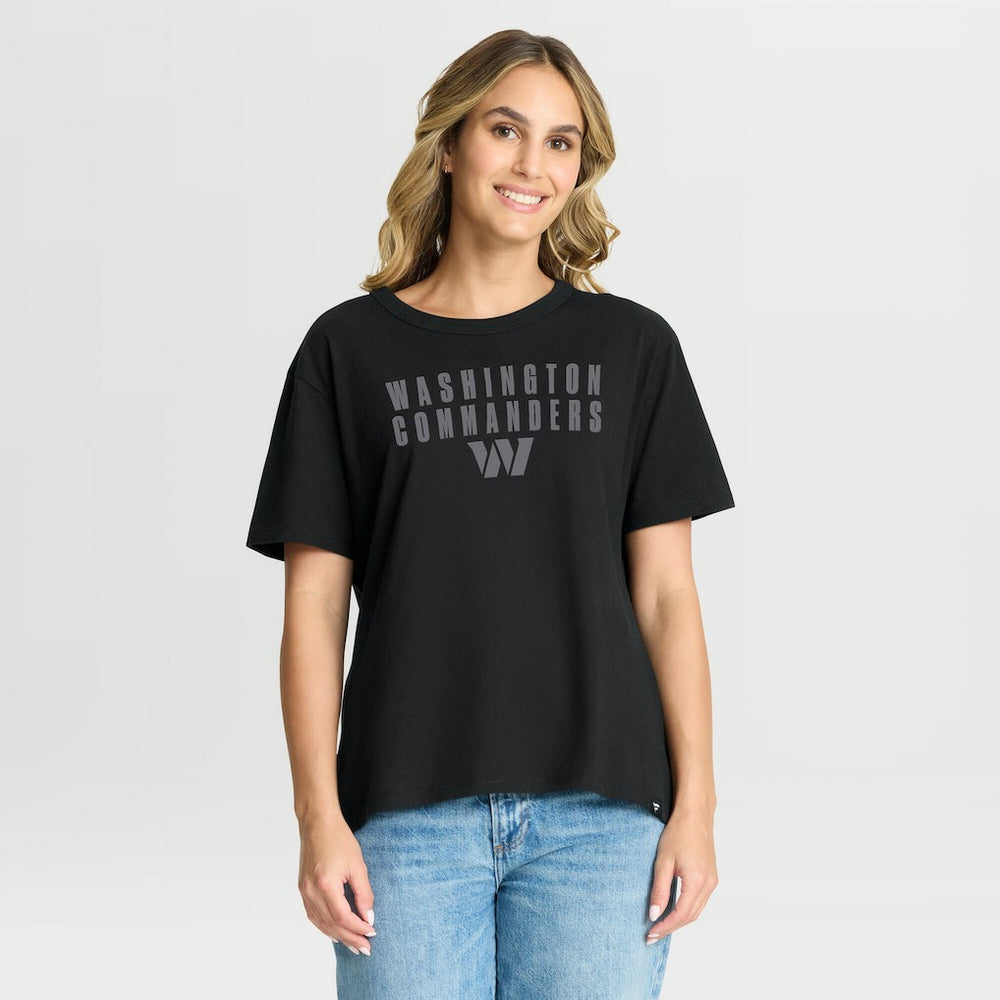 Washington Commanders Women's Blackout Kneel Down Legacy T-Shirt - Black - Fanatics
