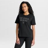 Las Vegas Raiders Women's Blackout Kneel Down Legacy T-Shirt - Black - Fanatics