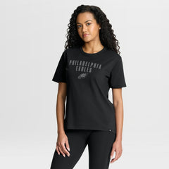 Philadelphia Eagles Women's Blackout Kneel Down Legacy T-Shirt - Black - Fanatics