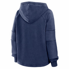 Seattle Seahawks Women's Oversized Raglan Gridiron Hoodie - Navy - Fanatics