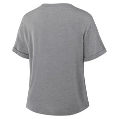 Detroit Lions Women's Pennant Wave Tribute Tri-Blend Boxy T-Shirt - Heather Gray - Fanatics