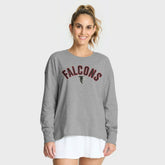 Atlanta Falcons Women's Hometown Legacy Long Sleeve T-Shirt - Heather Gray - Fanatics