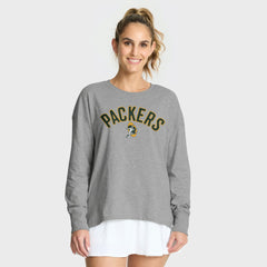 Green Bay Packers Women's Hometown Legacy Long Sleeve T-Shirt - Heather Gray - Fanatics