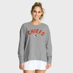 Kansas City Chiefs Women's Hometown Legacy Long Sleeve T-Shirt - Heather Gray - Fanatics