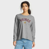 Minnesota Vikings Women's Hometown Legacy Long Sleeve T-Shirt - Heather Gray - Fanatics
