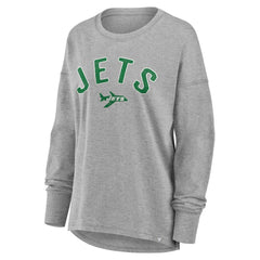 New York Jets Women's Hometown Legacy Long Sleeve T-Shirt - Heather Gray - Fanatics