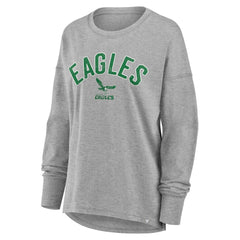 Philadelphia Eagles Women's Hometown Legacy Long Sleeve T-Shirt - Heather Gray - Fanatics