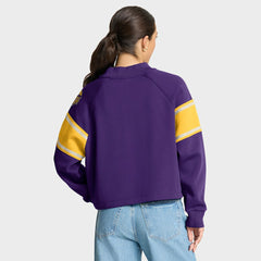 Minnesota Vikings Oversized Hometown Toss Sweep Mock Neck Pullover - Purple - Fanatics