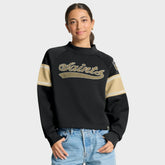 New Orleans Saints Oversized Hometown Toss Sweep Mock Neck Pullover - Black - Fanatics
