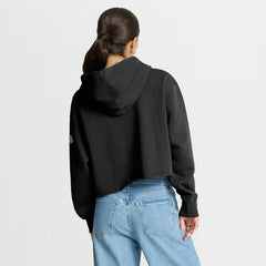 Jacksonville Jaguars Women's Oversized Hometown Heritage Cropped Hoodie - Black - Fanatics