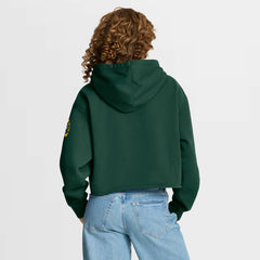 Green Bay Packers Women's Oversized Hometown Heritage Cropped Hoodie - Green - Fanatics