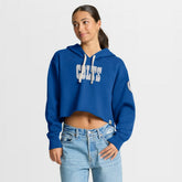 Indianapolis Colts Women's Oversized Hometown Heritage Cropped Hoodie - Royal - Fanatics