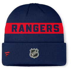 New York Rangers Fanatics Authentic Pro Rink Cuffed Knit Hat - Navy | Fanatics discount