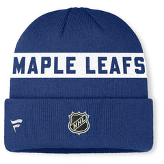 Toronto Maple Leafs Fanatics Authentic Pro Rink Cuffed Knit Hat - Blue | Fanatics sale