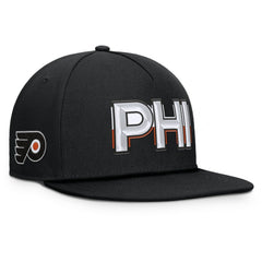 Philadelphia Flyers Fanatics Authentic Pro Rink Team Code Snapback Hat - Black | Fanatics Clearance